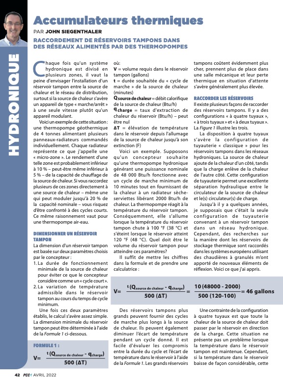 Accumulateurs thermiques