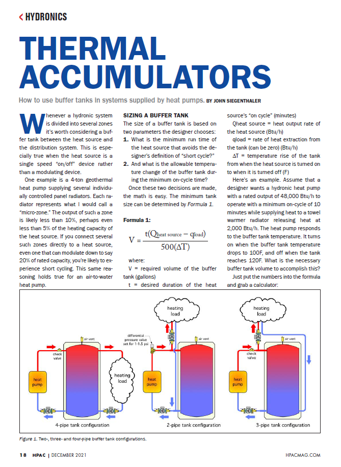 Thermal accumulators